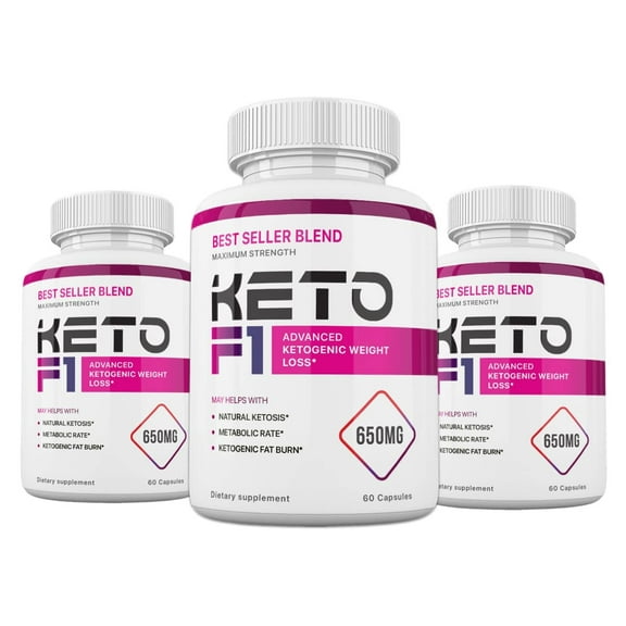 (3 Pack) Keto F1 Blend Formula, 180 Capsules, 3 Months Supply