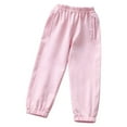 thumbnail image 2 of Spazoro Toddler Girls Boys Sweatpants, Long Sleeve Baggy Elastic Waist Solid Casual Jogger for Sports Pink Size 3-4T, 2 of 8
