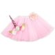 thumbnail image 1 of EeaseMX 1 juego de vestido de tutú y diadema para niños, kit de falda de tutú y sombrero de unicornio para fiesta de cumpleaños infantil (rosa), 1 of 7