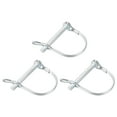 thumbnail image 5 of Uxcell Shaft Locking Pin w Ear 6mm x 55mm Coupler Pin for Farm Trailers Lawn Garden in Arch 3Pcs, 5 of 5