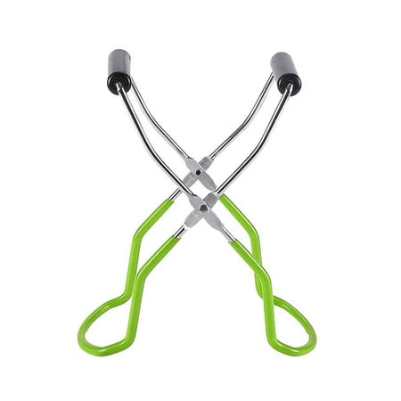 

yuehao 1pcs canning jar lifter tongs stainless steel jar lifter with grip handle green