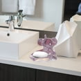 thumbnail image 3 of GOOHOCHY Jabonera de cerámica con forma de elefante, bonita jabonera de cerámica, jabonera para lavabo de inodoro., 3 of 8
