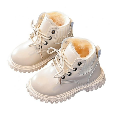 

Baby Boys Girls Snow Boots Outdoor Casual Shoes Soft Bottom Non-slip Toddler Boots Martin Boots