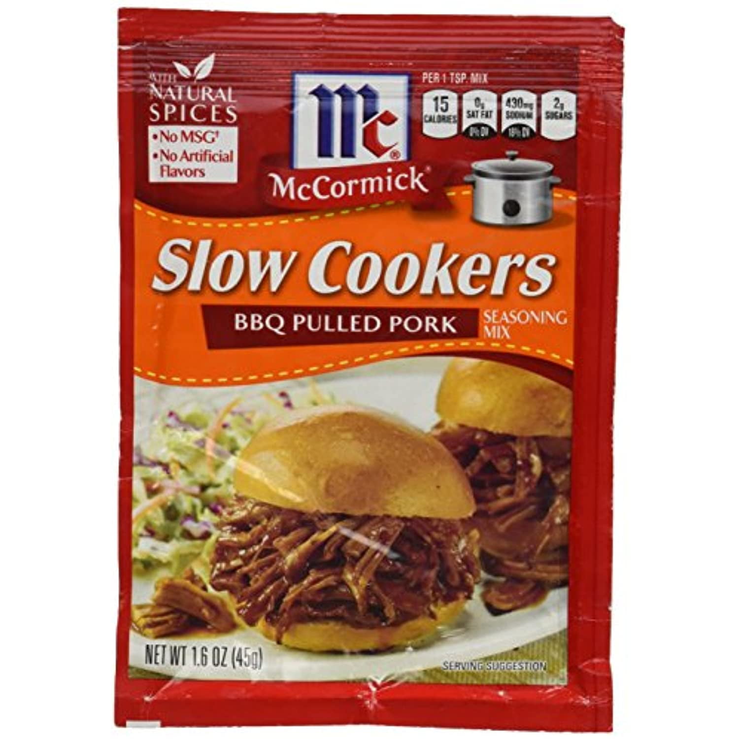 Mccormick Slow Cookers Bbq Pulled Pork (Pack Of 4) 1.6 Oz Packets