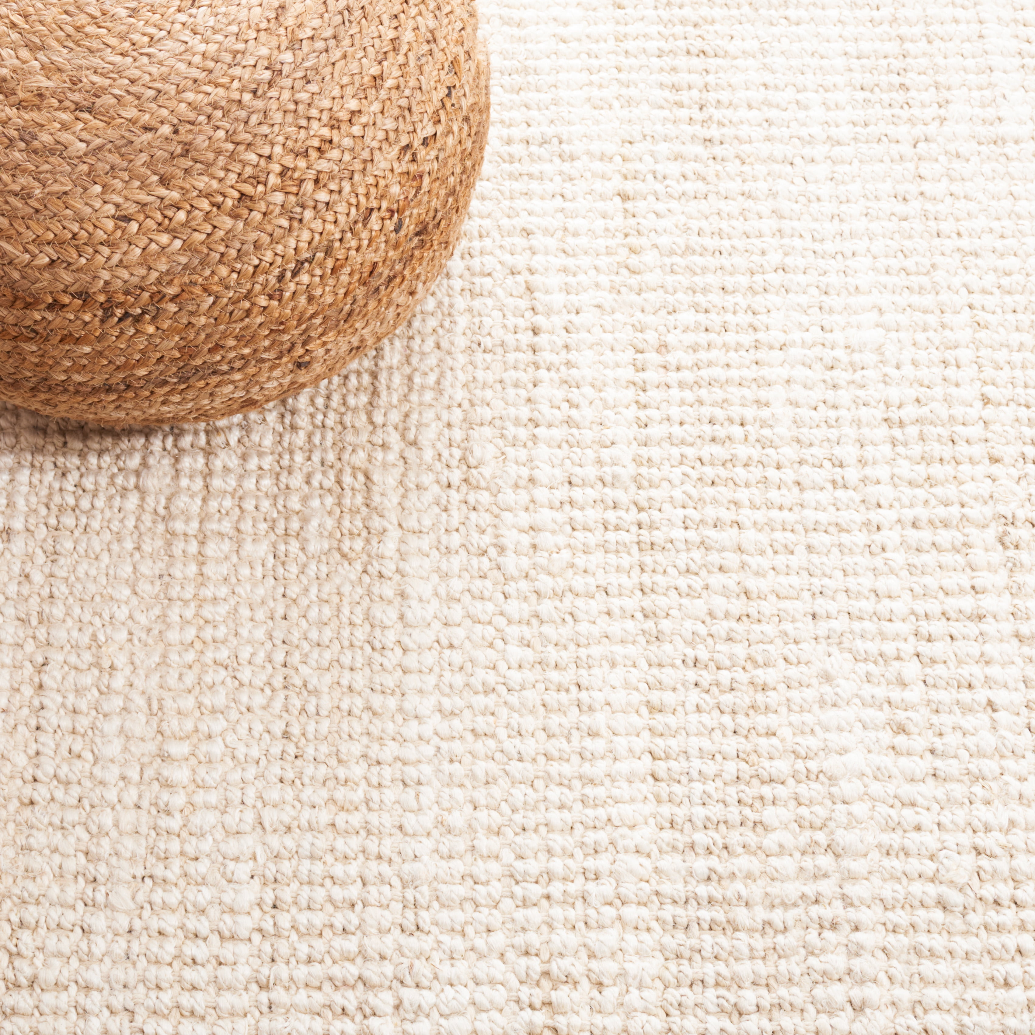 SAFAVIEH Natural Fiber Milica Solid Runner Rug, Ivory, 2'3" x 13' - Scandinavian Design, Ivory, Jute, Hand Woven Pattern, Ideal for Entryway, Kitchen, Living Room, Office, Hallway