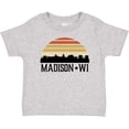 thumbnail image 3 of Inktastic Madison Wisconsin Skyline Retro Sunset Boys or Girls Baby T-Shirt, 3 of 5
