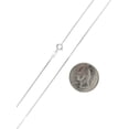 thumbnail image 2 of Whale Tail Round Pendant With CZ, Sterling Silver with Chain Necklace, 2 of 3