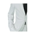 thumbnail image 3 of GN GIORGIO NAPOLI Presidential Mens Suit Two Button Suit Set Modern Fit Tux Set White, 3 of 4