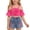 Pink, variant on Girls 2Pcs Skirts Sets Outfits Summer Off Shoulder Crewneck Tops and Denim Vintage Skirts Versatile Cute Bow Print Tops School Outfits Casual Children Clothes Age 2-8 Years Red 7-8Years
