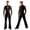 Black, variant on Men's Long Sleeves Latin Ballroom Dance Bodysuits Chacha Rumba Samba Leotrad Tops Shirts Black Flared Pants White M