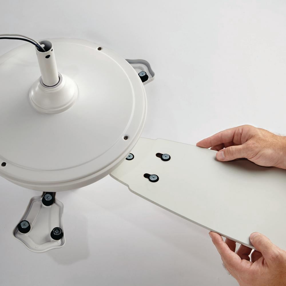 LED Outdoor Matte White Ceiling Fan 