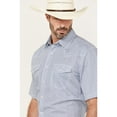 thumbnail image 2 of Wrangler Men's 20X Geo Print Short Sleeve Snap Stretch Western Shirt Blue X-Large, 2 of 4
