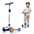 thumbnail image 1 of Costway Trottinette pour Enfants à 3 Roues Trottinette Pliable pour Tout-Petits avec Roues LED Lumineuses Blanches, 1 of 10