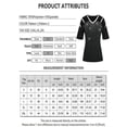 thumbnail image 2 of Enwejyy Women Casual Solid Hot Drilling Off The Shoulder Loose Blouse Tops T-Shirt, 2 of 4