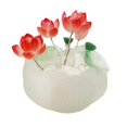 thumbnail image 1 of Lámpara de mesa con luz de flores, centros de mesa creativos minimalistas, hechos a mano para aniversario, luz nocturna de loto interior de 5,5 cm, 1 of 9