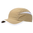 thumbnail image 2 of Unisex Baseball Cap, Color-blocking Adjustable Visor Hat for Men and Women, Breathable Quick-Dry Sport Caps for Running, Cycling, Hiking, Training and Daily Wear-Khaki, 2 of 3