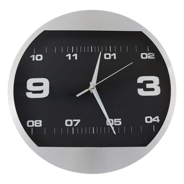 Paquete 7 piezas Reloj de pared moderno en aluminio