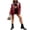 Dark Red, variant on xiaxaixu Women Artificial Leather Blazer Coat Solid Color Lapel Long Sleeve Single-Breasted Pockets Suit Jackets Autumn Winter Outerwear