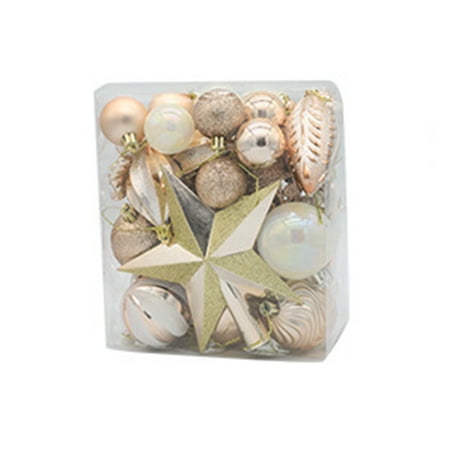 

Pnellth 40Pcs/Set Christmas Balls Candy Leaf Crutch Hanging Ornament Party Scene Layout Decoration Accessories Hanging Balls Christmas Tree Pendant Home Decor Holiday Gift