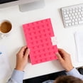 thumbnail image 1 of Silicone Notebook Building Blocks Gift, Gaqring Premium Paper Student Notebook for Note Taking, Portable 10x15 cm Casebound Journal with Smooth Writing Pages, Pink, 1 of 6