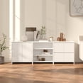 thumbnail image 6 of vidaXL Sideboard 3 Piece Engineered Wood Storage Console Cabinet Multi Colors, 6 of 25