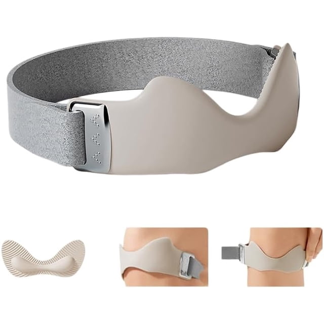 Sangle de Genou Réglable pour Rotule, Bande de Soutien Sportive, Nouvelle Sangle de Genou Antidérapante en Silicone 2026 pour Coussin d'Air, Sangle de Soutien pour Tendon Rotulien pour Course Randonnée Basketball Tennis Pickleball Gym Mise en Forme