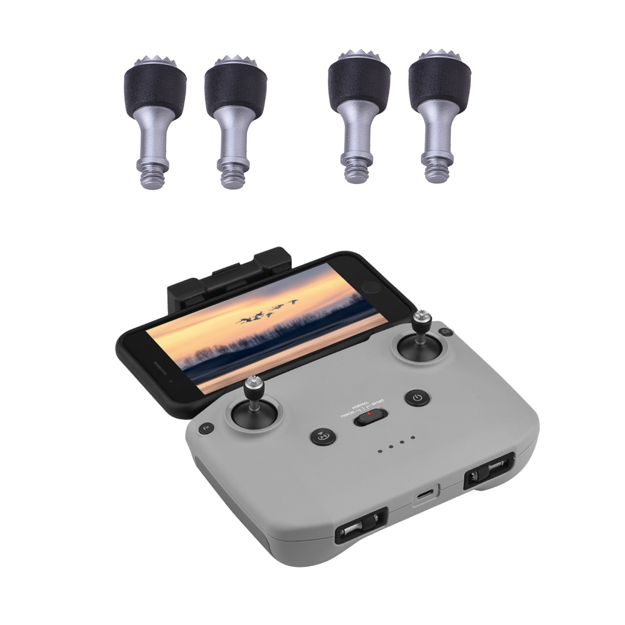 4pcs Thumb Joystick Sticks for DJI RC-N3/N2/N1/N1C No Display Remote Controller for DJI Mini 5 Pro /Lito X1/1/Neo 2/1/ Flip/Air 3S/Air 3/Air 2/2S/Mavic 3/3Classic/Mini 4 3Pro/Mini 2SE/Mini 4K Rocker