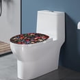 thumbnail image 3 of ZUXONGSY Mushroom Flower Toilet Lid Covers Oblong Toilet Seat Cover with Elastic Edge Machine Washable Elongated Toilet Cover Suitable for All People for Women Gifts for Mom, 3 of 6