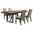 thumbnail image 2 of Miekor Furniture Holloway Natural Walnut and Grey 5-piece Dining Set MK4437, 2 of 12