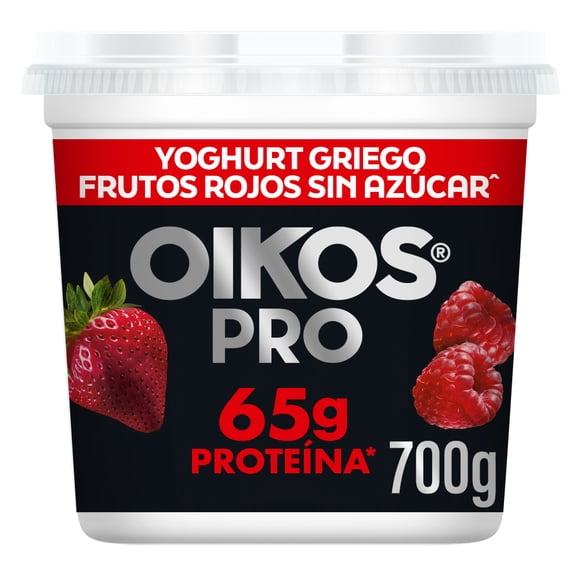 Yogurt griego Oikos Pro wild berries sin azúcar añadida 700g