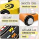 thumbnail image 3 of 6 Pieces Wooden Mini Cars Wooden Car Ramp Track Toys for 1 - 2 - 3 Years Olds,Wooden Car Ramp Racing Toys Replacement Vehicle Set Racing Party Favors, 3 of 4