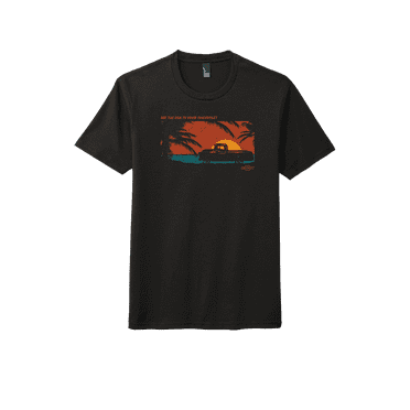 Chevrolet Truck Sunset Graphic T Shirt - Black 3XL