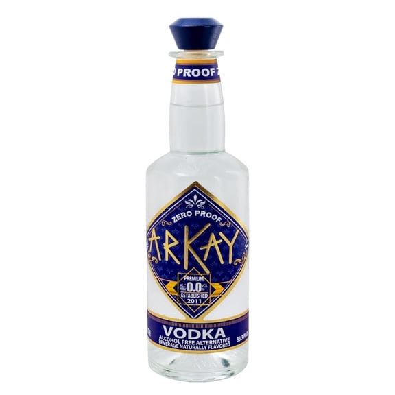 ArKay - Zero Proof Vodka - Non-Alcoholic Vodka Flavor - 0 Calories, 0 Sugar - Alcohol-Free Alternative - Ideal for Cocktails & Mocktails - 33.3 Fl Oz (1L)
