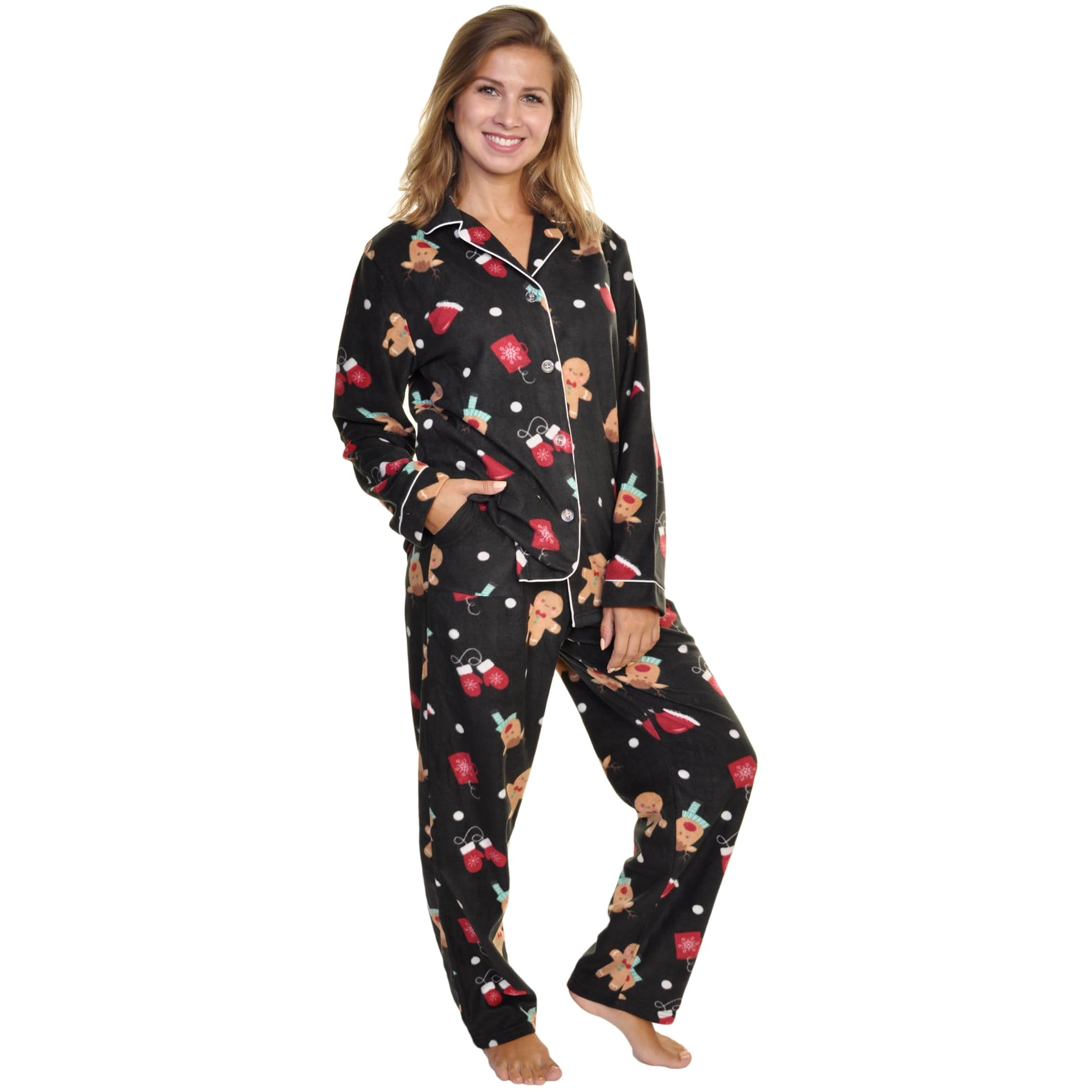 Womens gingerbread pajamas sale