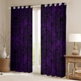 thumbnail image 2 of Homewish Baroque Floral Black Out Curtains,Spooky Ghothic Skeleton Curtains Pack of 2 (42x63 Each),Black Purple Bedroom Curtains For Adults,Ultra Soft Bedroom Decoration, 2 of 6