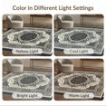 thumbnail image 7 of ODIKA 8'x10' Washable Area Rug Foyer Ornamental Boho Delicate Repeating Bands Entryway Beige for Dining Room, Large Office, Lounge, Non-Slip Chair-Friendly Mat, 7 of 7