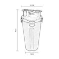 thumbnail image 2 of Portable Outdoor Travel 2 In 1 Pets Food Feeding Container Bowl Dogs Cats' Daily Drink Water Bottle Pets Kettle, 2 of 3