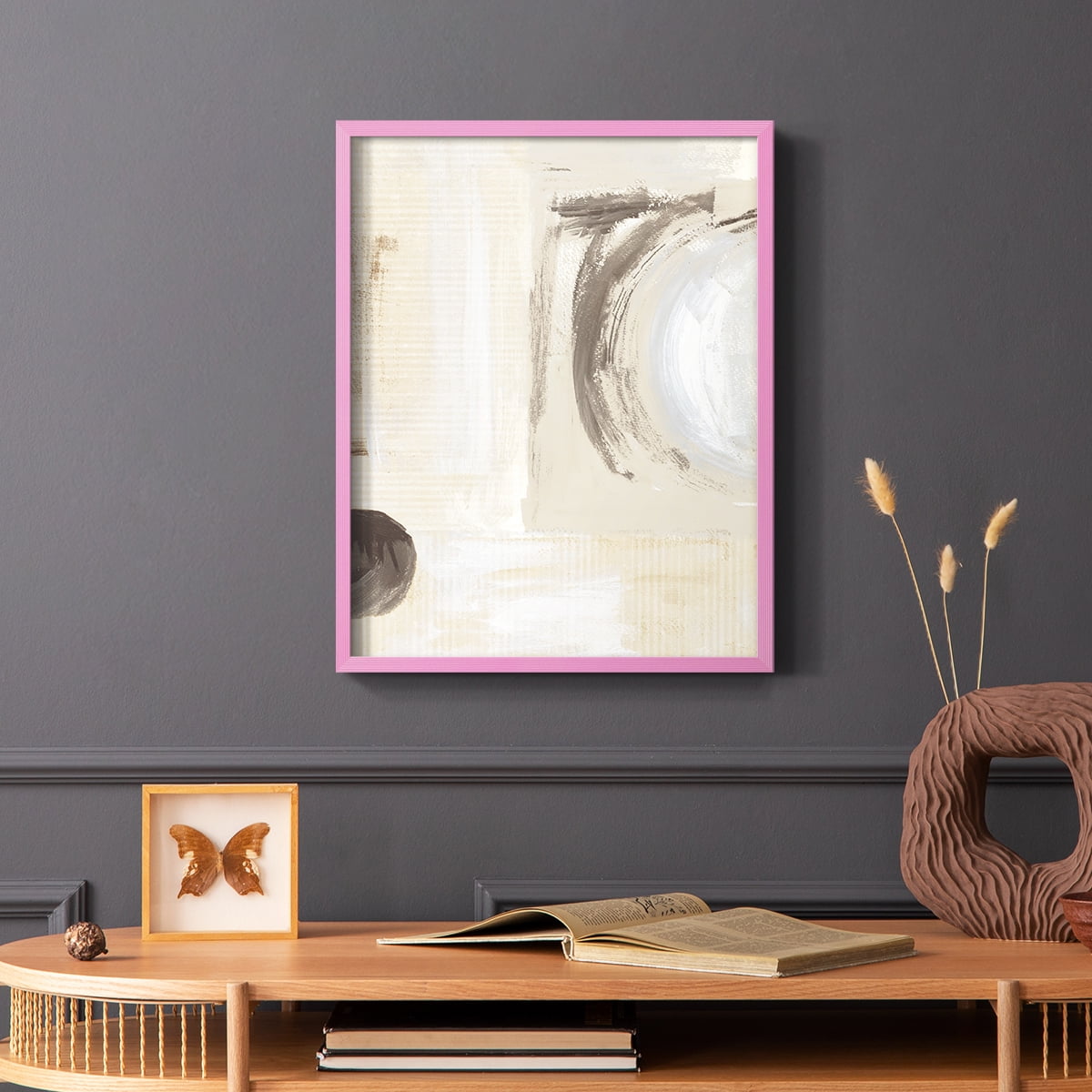 Around The Bend in Paper Solid Wood 8 x 10 Framed Print