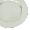 thumbnail image 3 of DecMode 13" Round Silver Melamine Charger, Set of 8, 3 of 6
