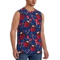 thumbnail image 2 of Daiia Hot Cocoa Snowflake Mittens Printed Men's Tank Tops,Casual Soft Sleeveless Gym Muscle Shirts Bodybuilding Tee-X-Large, 2 of 8