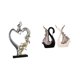 thumbnail image 1 of Estatua de pareja,Figura de pareja besándose,regalo de boda moderno,Estatua de pareja besándose en el aniversario de San Valentín,estatua de cisne,Figuras de cisne,estatuas,decoración del, 1 of 8