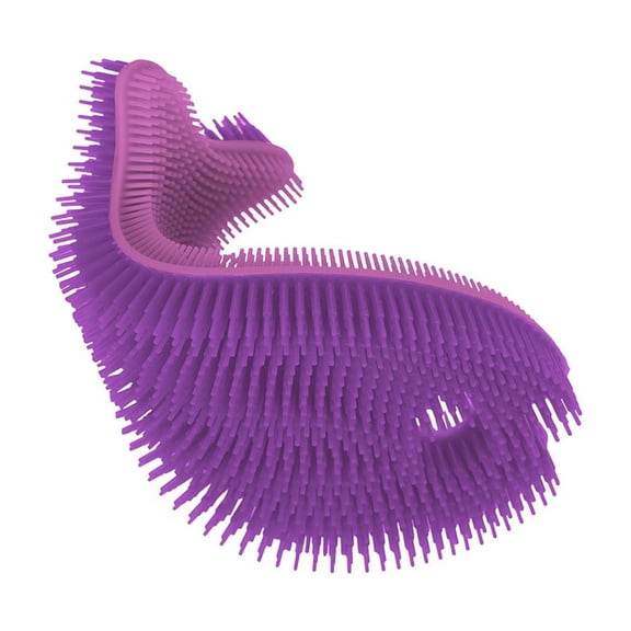 Innobaby Bathin' Smart Silicone Fish Antimicrobial Bath Scrub, Purple / Lavender