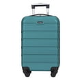 Wrangler 20” Carryon Rolling Hardside Spinner Luggage, Teal