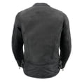 thumbnail image 2 of Milwaukee Leather MLL2571 Womens Black and Pink 'Crinkled Arm' Lightweight Racer Jacket X-Large, 2 of 9