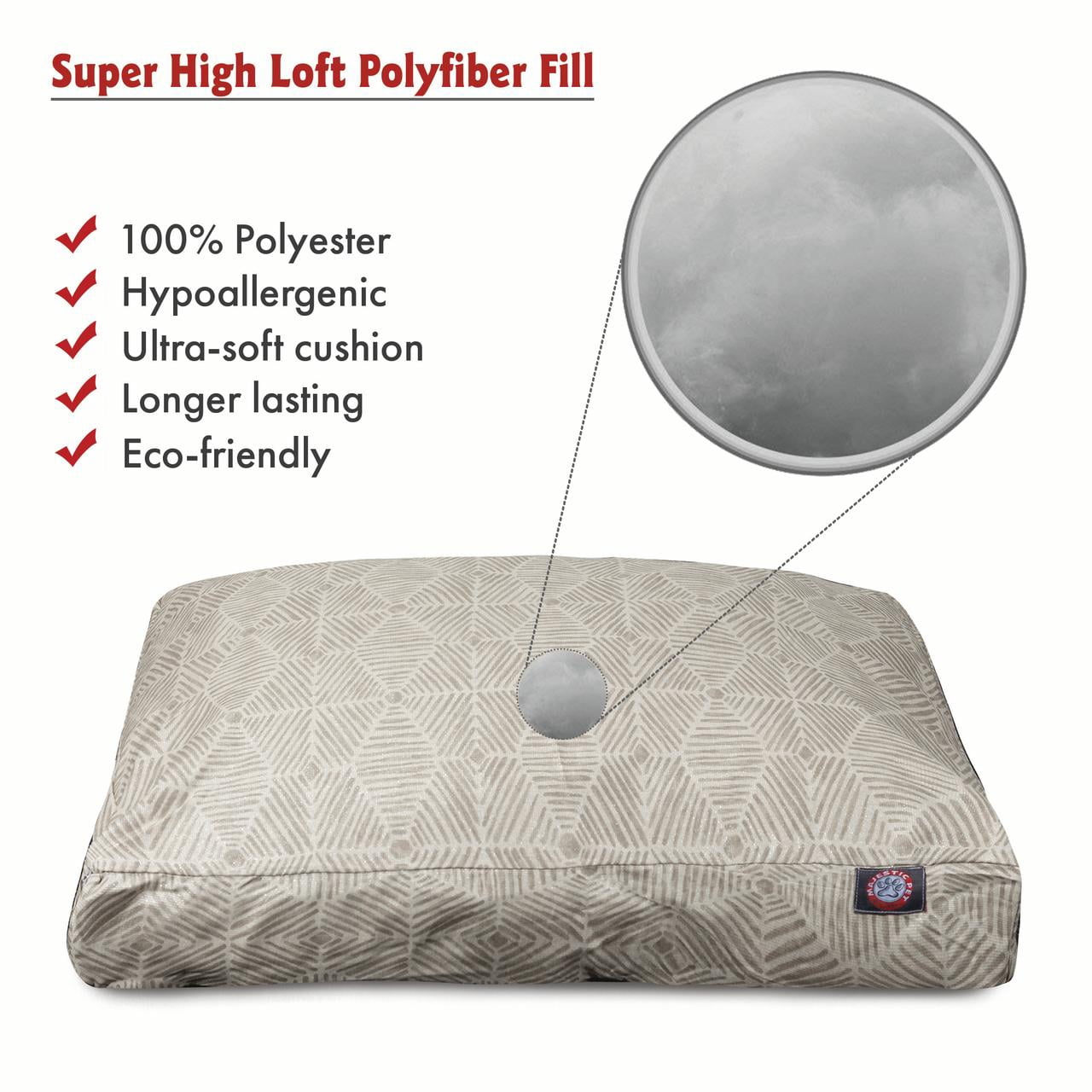 Majestic Pet | Charlie Rectangle Pet Bed For Dogs, Removable Cover, Beige Metallic, Medium