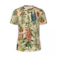 thumbnail image 5 of Retro Floral T Shirt Vintage Flowers Trendy T Shirts Short Sleeve Comfortable Tshirt Summ, 5 of 5