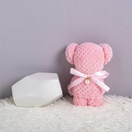 1pc Bear Towel 30*30cm Coral Fleece Wedding Favors For Guests Bulk Bridesmaid Thanksgiving Gift Christening Souvenir