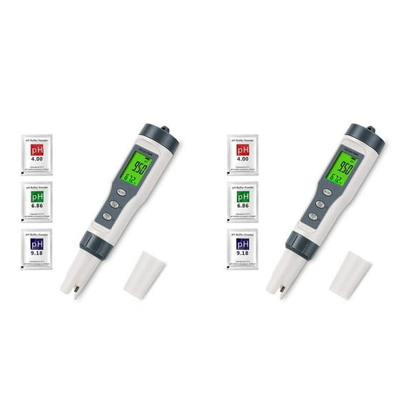 2X Digital PH Meter for Water, TDS/PH/Temp Meter, Water Tester for Drinking Water, Swimming Pool, Hydroponics
