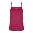 thumbnail image 6 of Otntypg Womens Spaghetti Strap Tank Top Cute Adjustable Scoop Neck Flowy Camisole Tops Loose Fit Casual Shirts Summer Beach Vacation Tanks Shirts Hot Pink L, 6 of 7