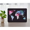 thumbnail image 4 of Hard Protective Shell Case Cover Compatible Released MacBook Pro 13 inchs Cable Tie Model: M1 A2338/A2289/A2251/A2159/A1989/A1706/A1708 World Map 2_3, 4 of 5